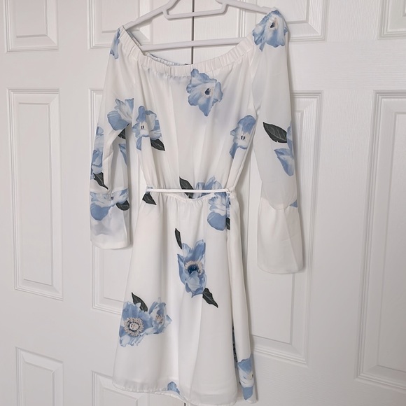 Dex Floral Off-The-Shoulder A-Line Dress sz medium - Picture 6 of 8